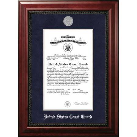 9x14 Certificate Executive Frame with Silver Medallion J78506