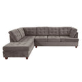 Charcoal Gray 2 Piece Reversible Sectional Set Z601085