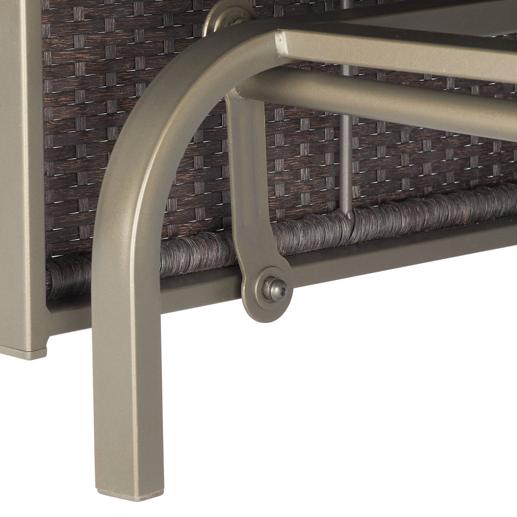 Steel Outdoor Glider Loveseat U523696