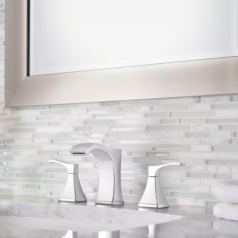 8 in. Widespread 2-Handle Bathroom Faucet in Polished Chrome U102