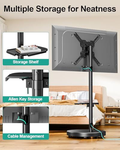 Rolling TV Stand for 26-65 inch Screens up to 77 lbs Y2336