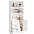 71in Tall Bookshelf with Door and 3 Drawers R918