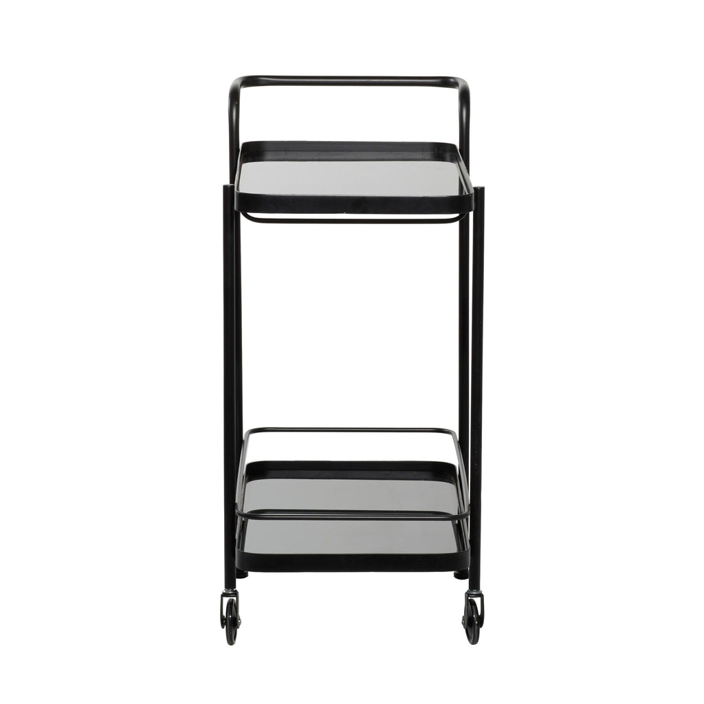 Black Metal Bar Cart R6480