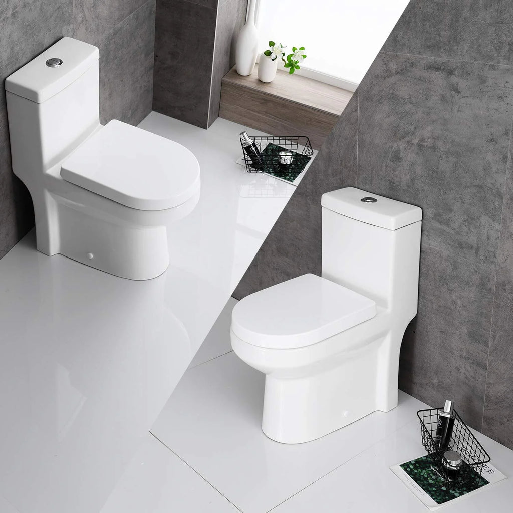 One-Piece Dual Flush Ceramic Compact Toilet D634282