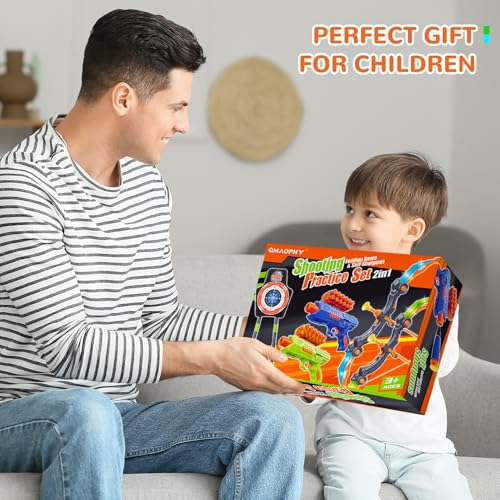 2 Pack LED Light Up Bow and Arrow Toy with 20 Suction Cup Arrows L999