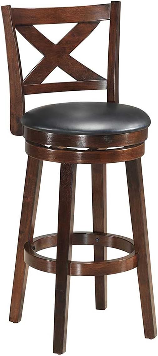 29 Inch Cappuccino Swivel Barstool Set of 2 I6481