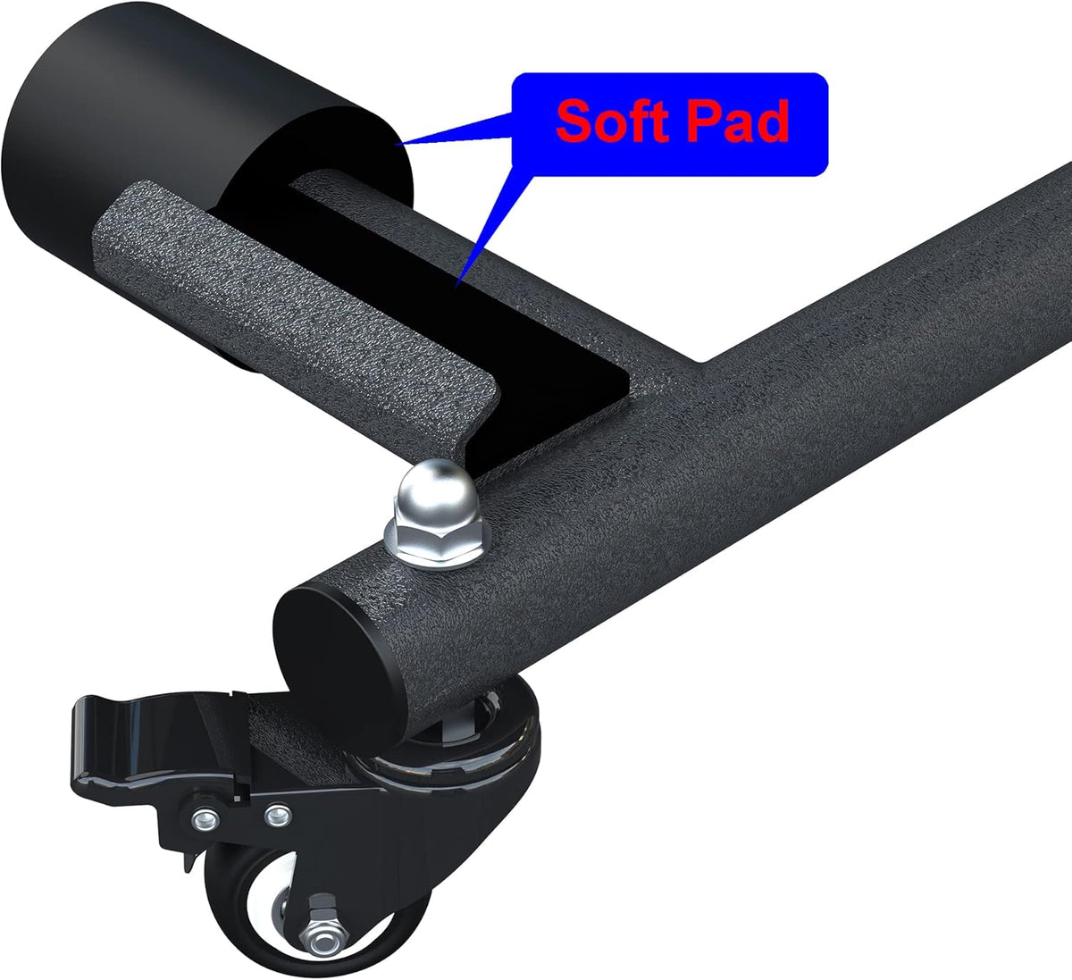 Black Hard Top Carrier Storage Cart P689