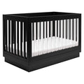 Black Acrylic Convertible Crib X998
