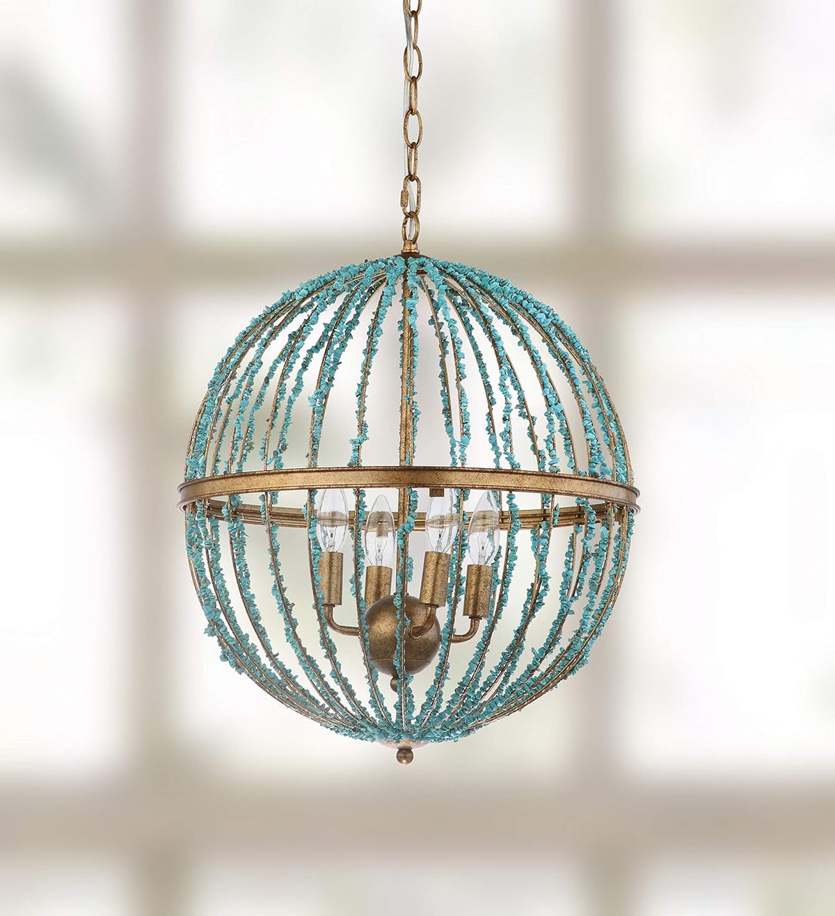Blue Cage Chandelier Z81787