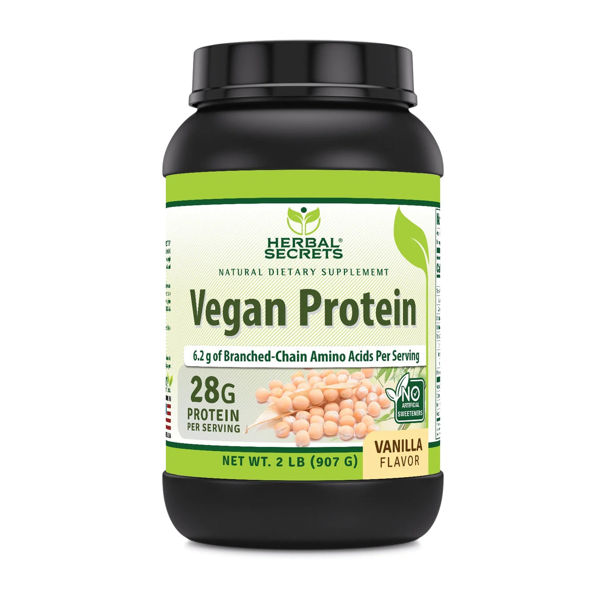 Vegan Pea Protein Powder 2 Lbs Vanilla E937680