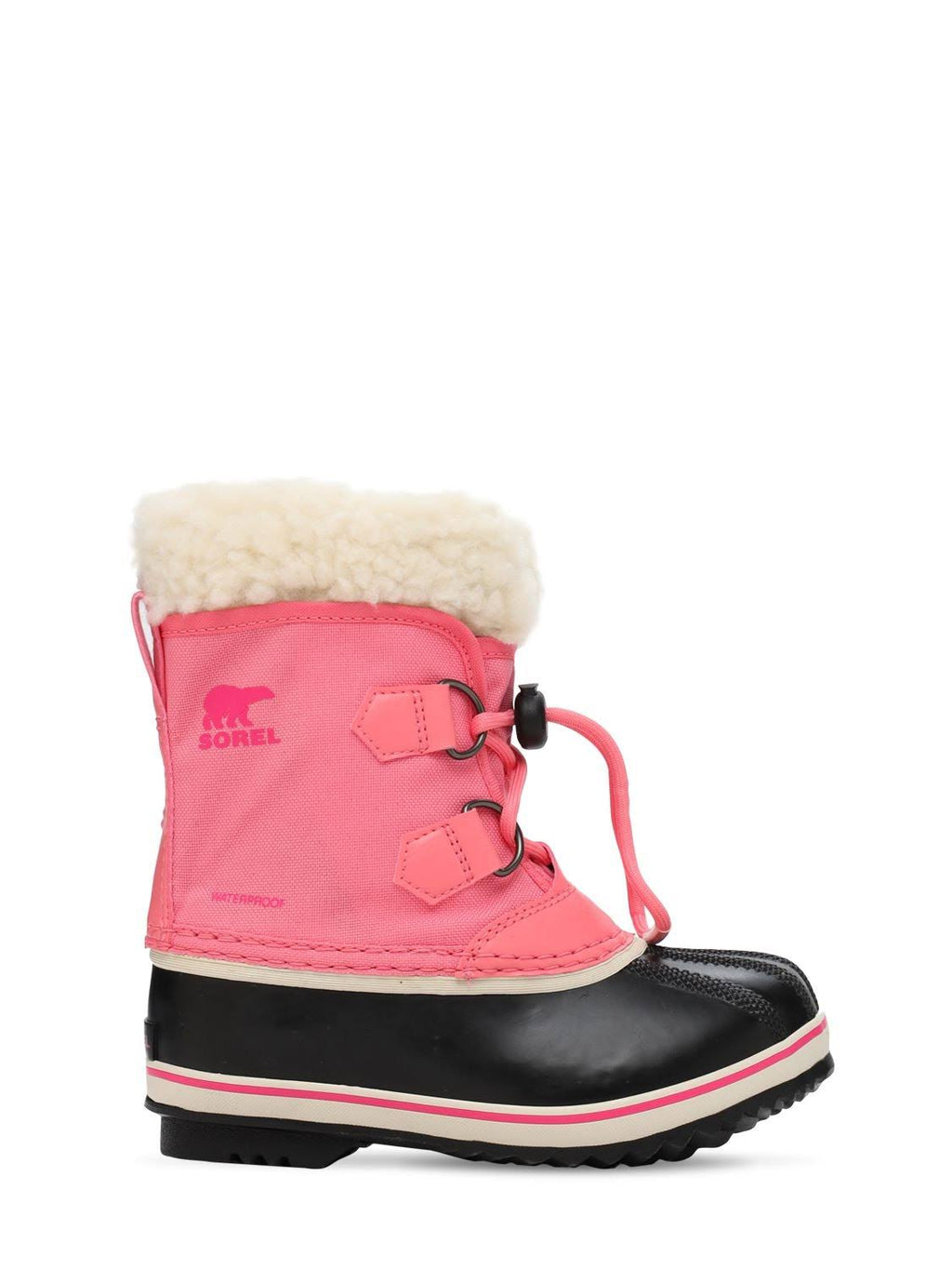 Kids Waterproof Nylon Canvas Boots Pink 11 N550424