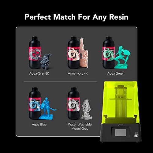 8K LCD Resin 3D Printer, 7.1" Monochrome LCD, 22µm XY Resolution N1907