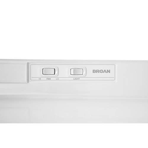 White 36-inch Under-Cabinet Convertible Range Hood with 2-Speed Fan and Light Y63081