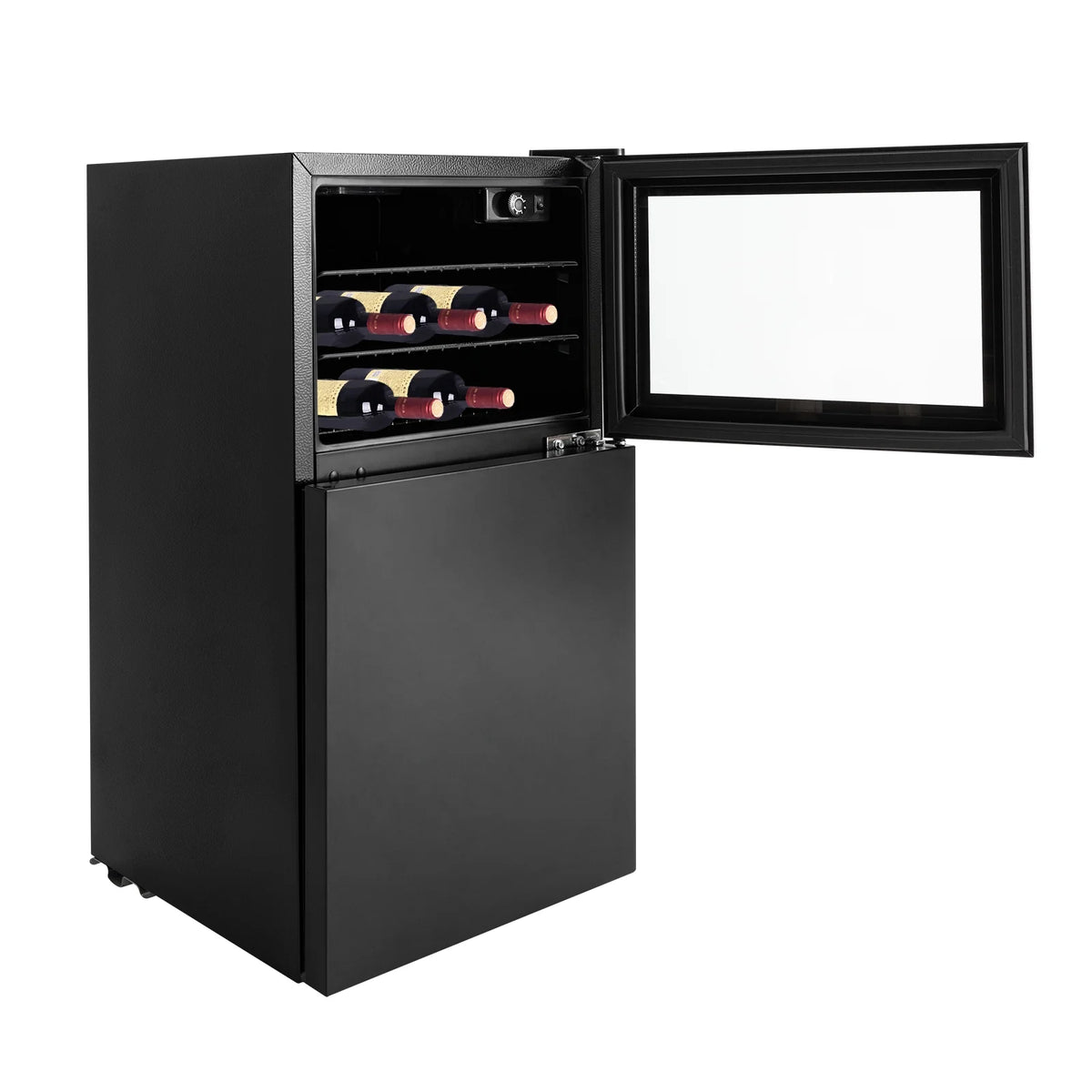 34 Inch Dual Zone Wine Cooler Beverage Refrigerator G440056