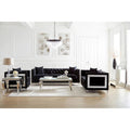Black Upholstered Living Room Set U48465