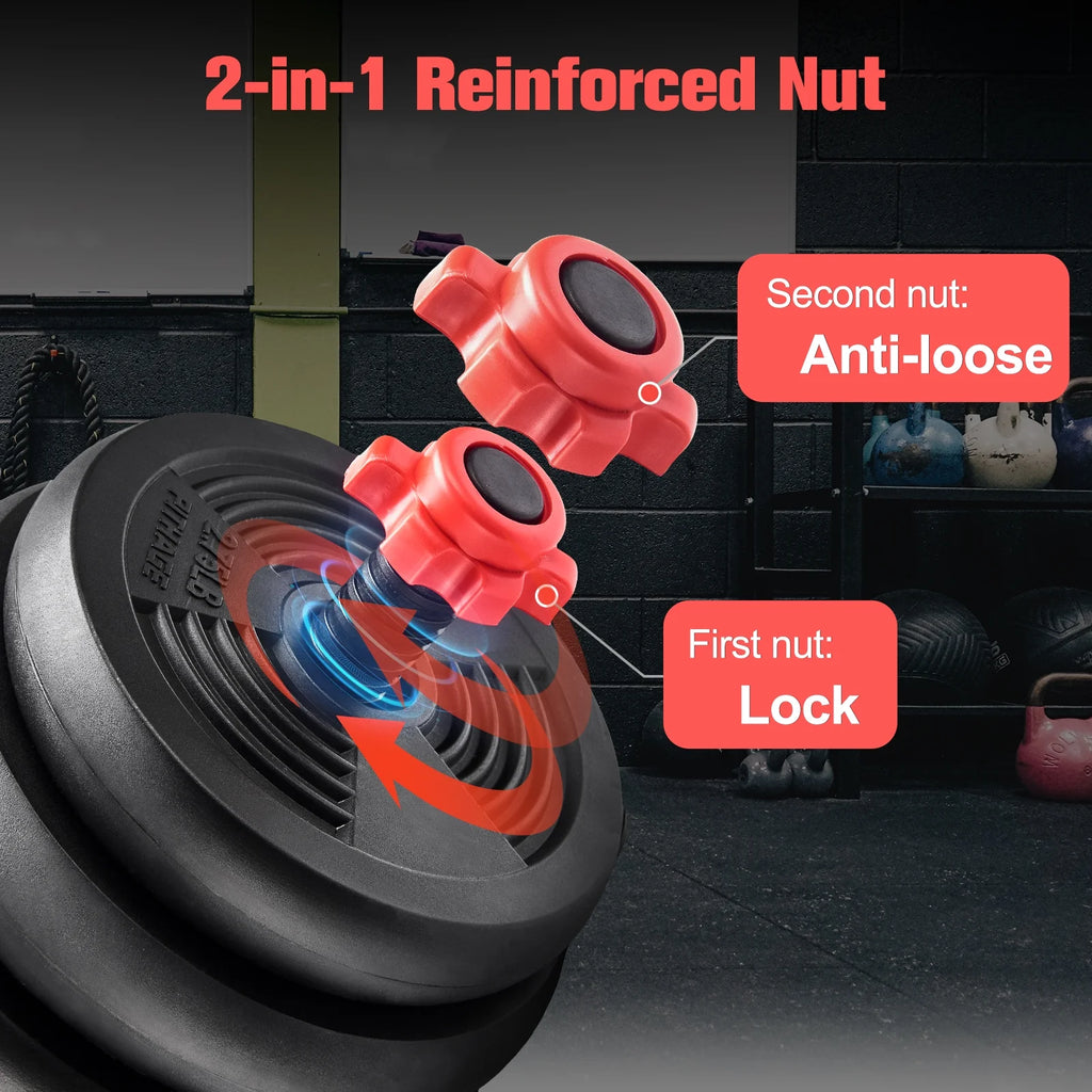 5 in 1 Adjustable Dumbbell Barbell Kettlebell Set 40LB A5004