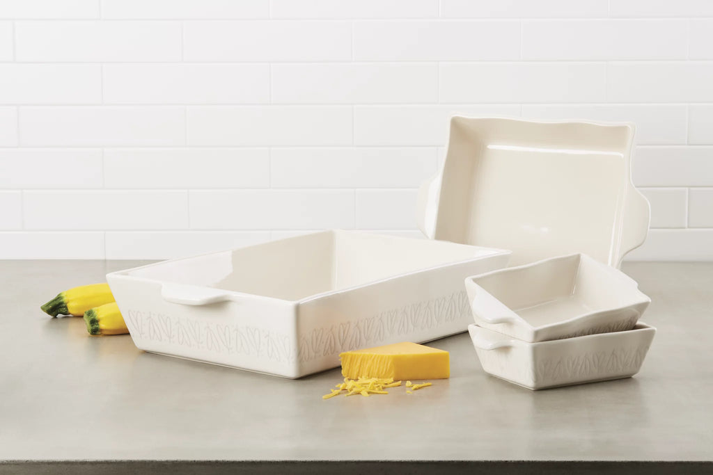 Stoneware Square Baker 8" x 8" Cream C760402