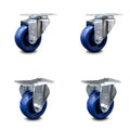 Set of 4 Poly Caster Swivel Rigid U49482