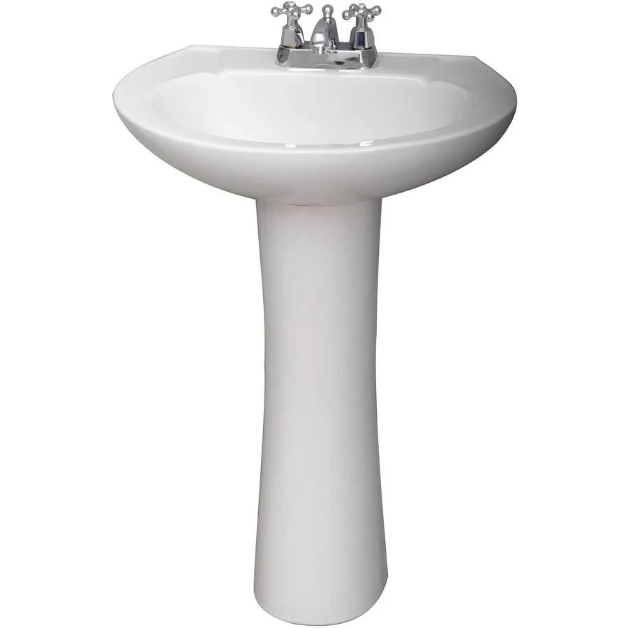 White Pedestal Lavatory V97181