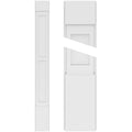 PVC Flat Panel Pilaster with Capital & Base (Pair) Q625