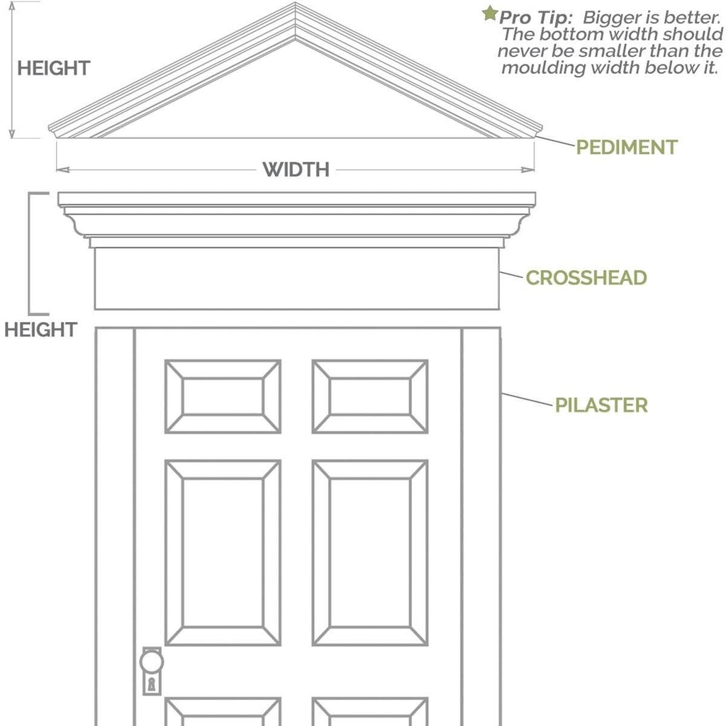 PVC Flat Panel Pilaster with Capital & Base (Pair) Q625