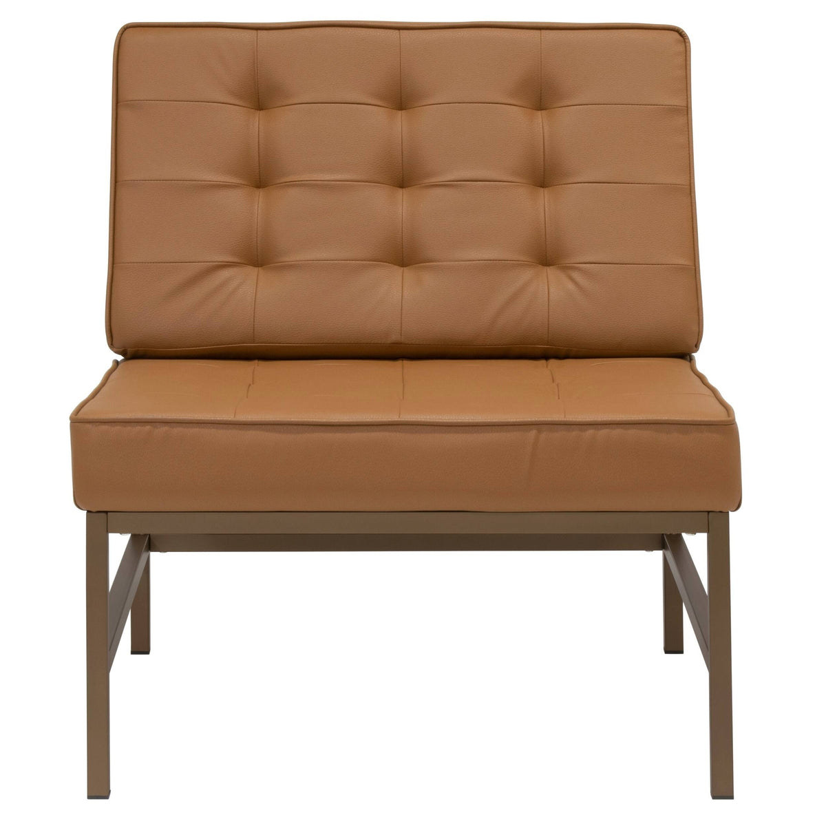 Tufted Blended Leather Accent Chair H5114