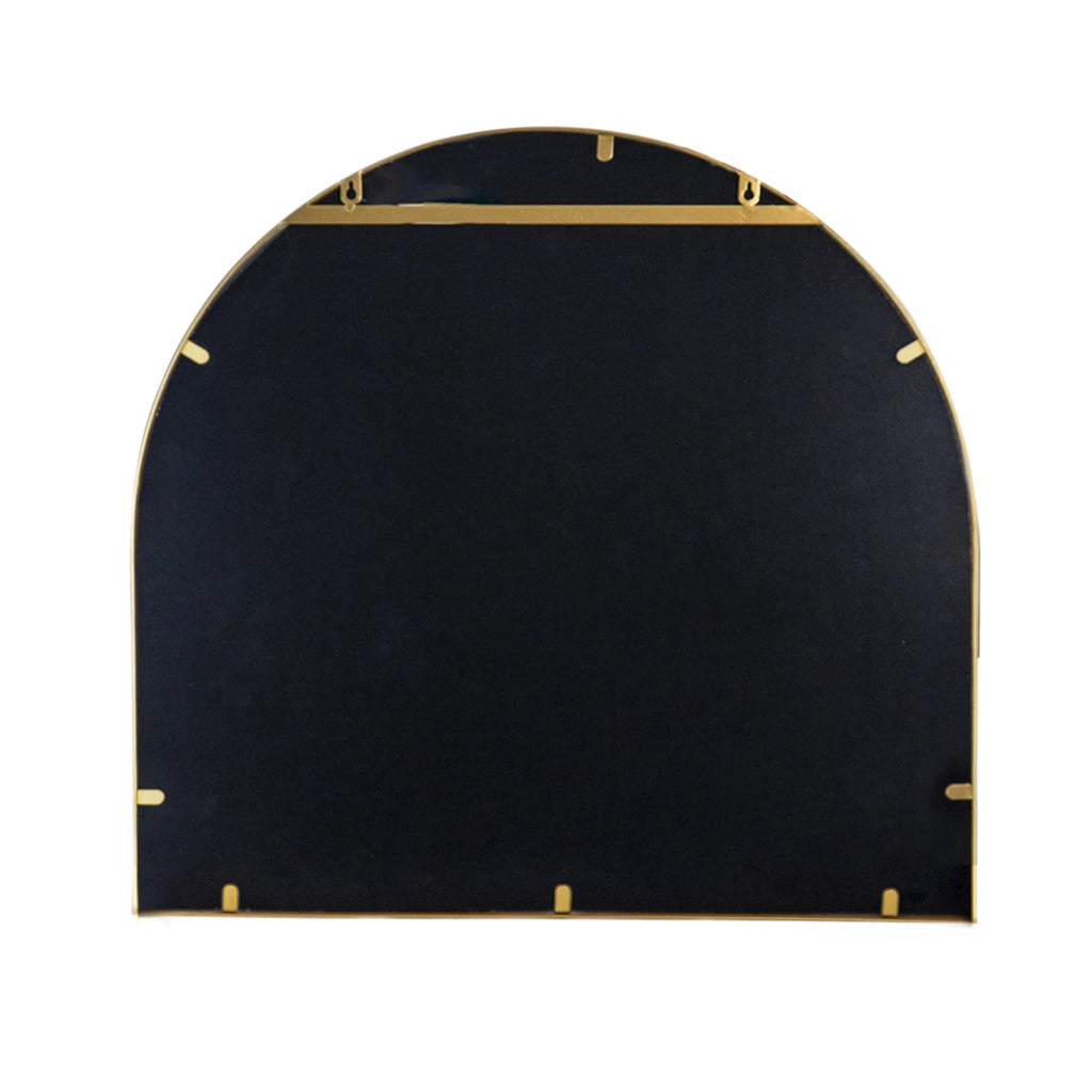 Gold Rounded Arch Top Wall Mirror B278404