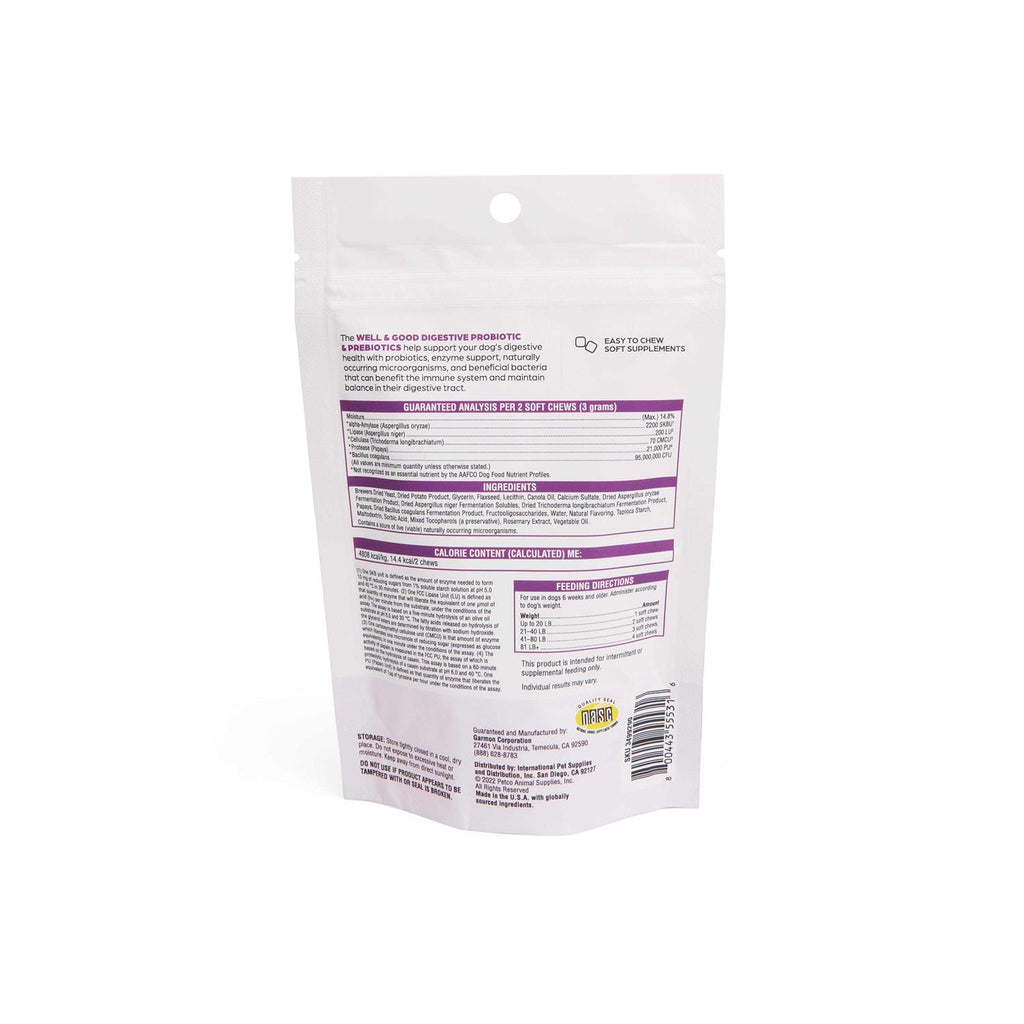 Digestive Enzymes with Probiotics Soft Dog Chews M725