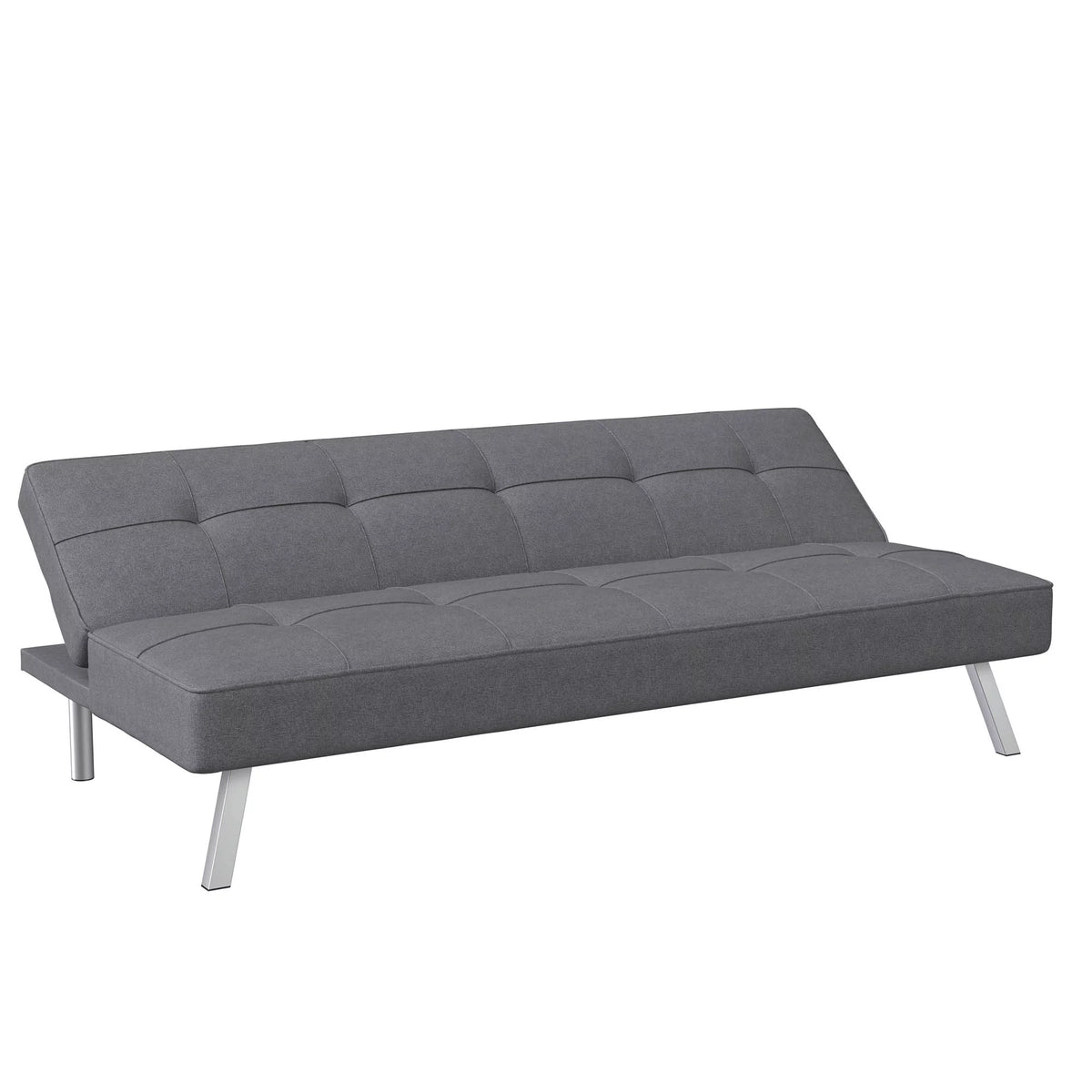 Charcoal Gray Fabric Futon E554601