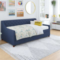 Blue Linen Daybed and Trundle V366427