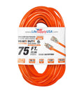 2-pack 75 ft Lighted End Orange Indoor/Outdoor Extension Cord B16028