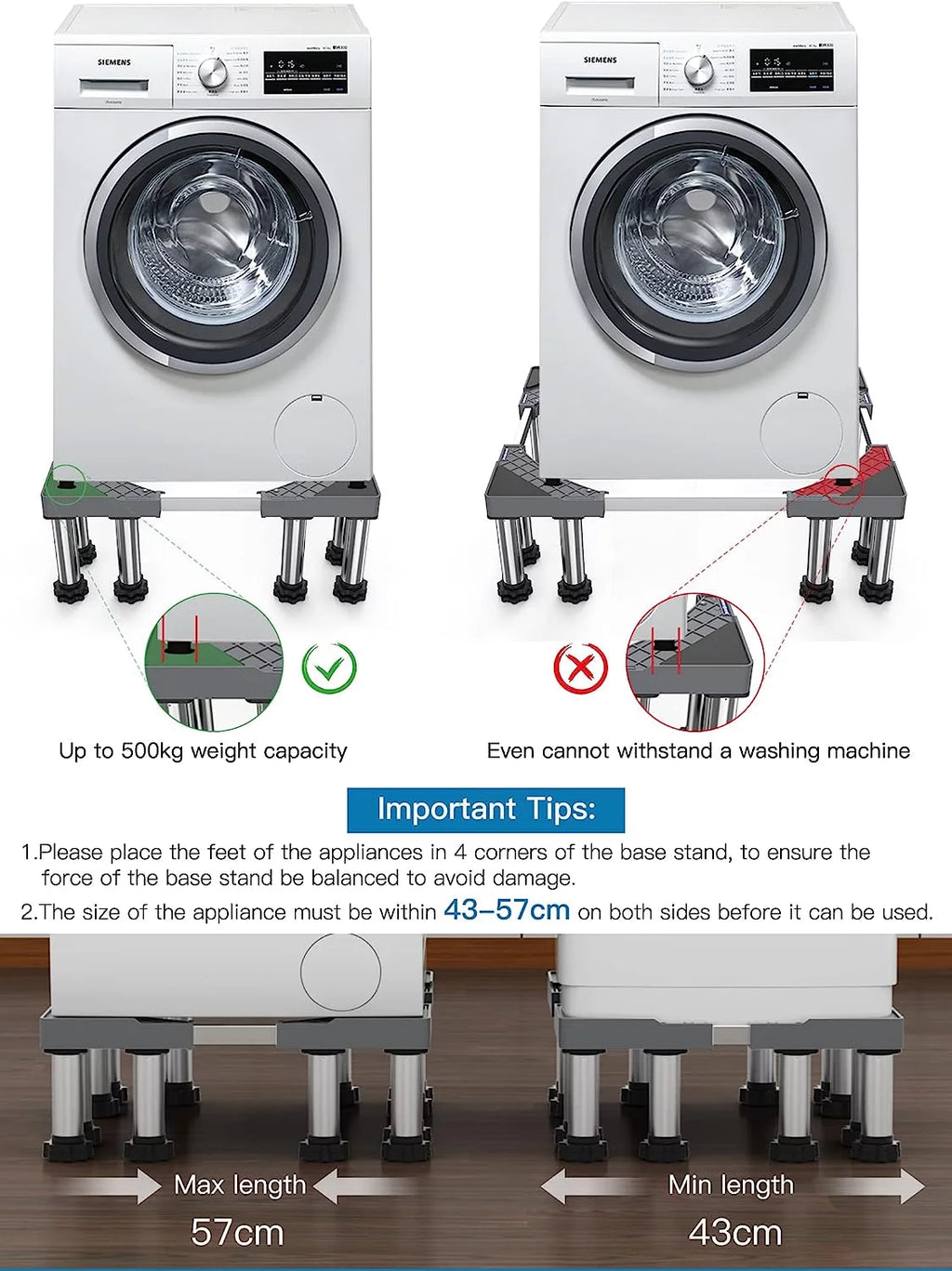 Adjustable Heavy Duty Fridge Stand Q765701