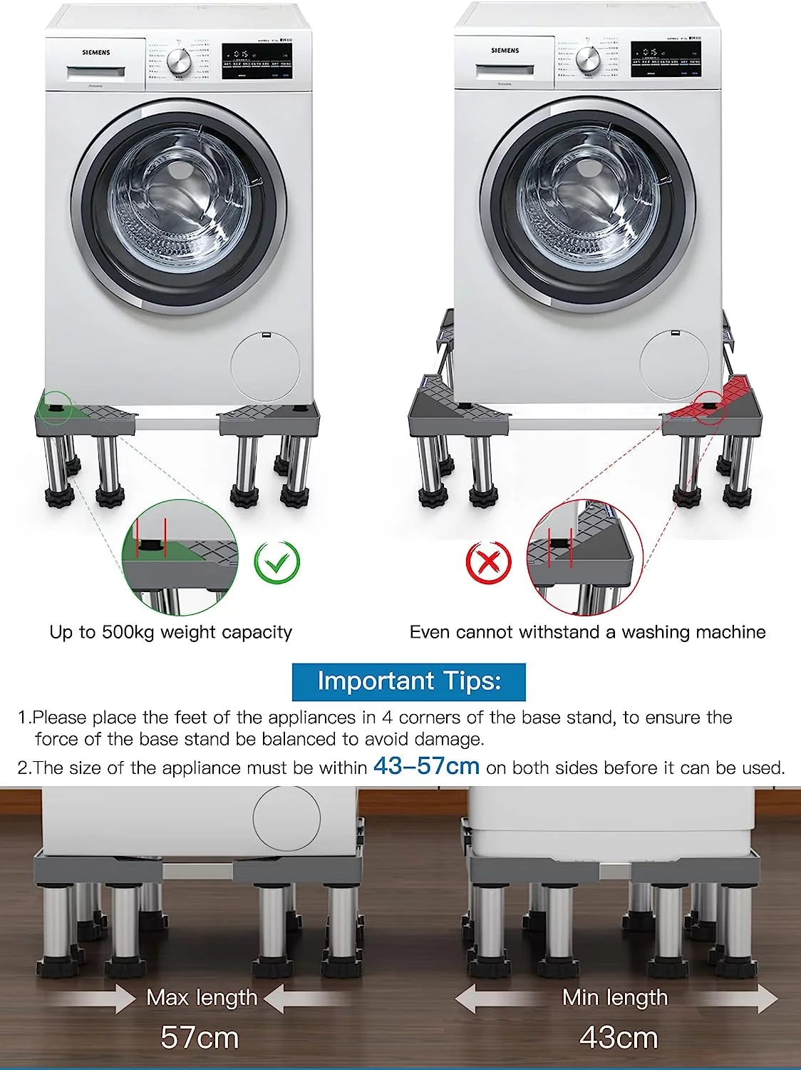 Adjustable Heavy Duty Fridge Stand Q765701