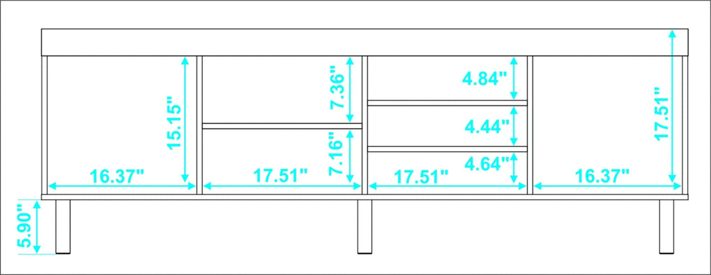 White Modern TV Stand A56275