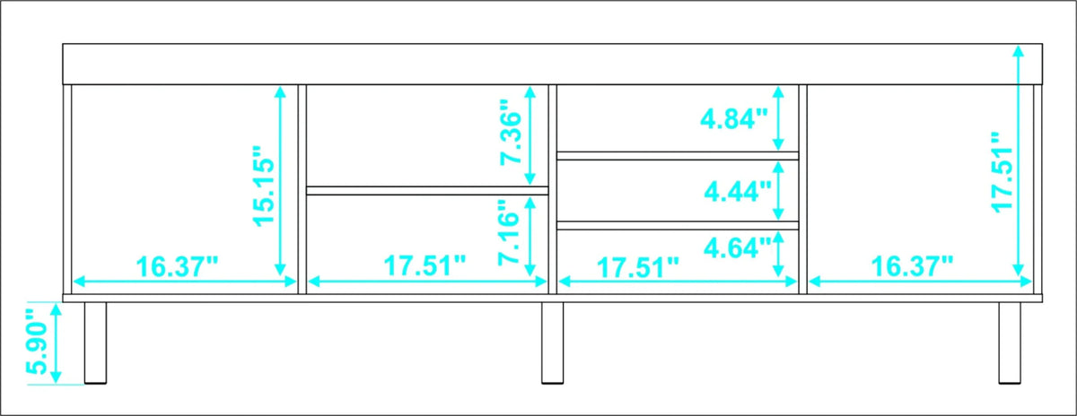 White Modern TV Stand A56275