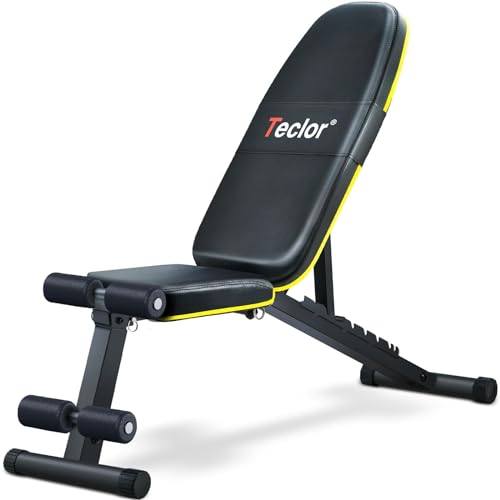 Adjustable Foldable Weight Bench 10 Backrest Position O182413