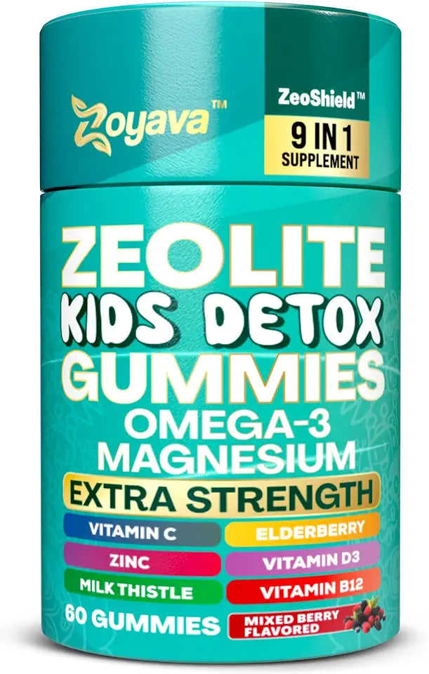 Kids Detox Gummies 9-in-1 Extra Strength Mixed Berry 60 Gummies V329358