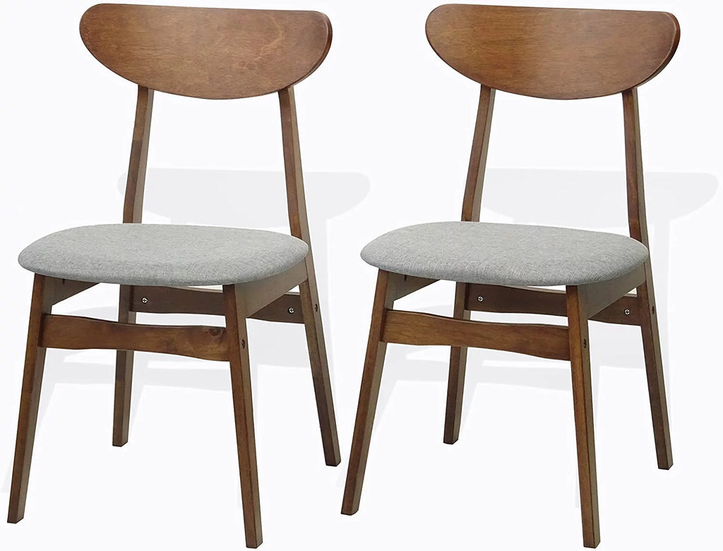 Set of 3 Square Dining Table and 2 Side Chairs Solid Wood Medium Brown S18829