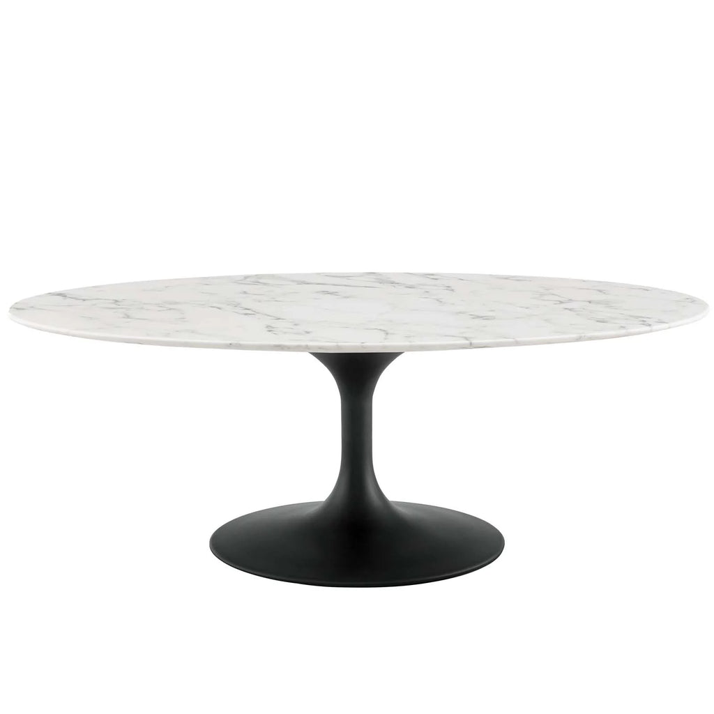 Oval Artificial Marble Coffee Table F53481