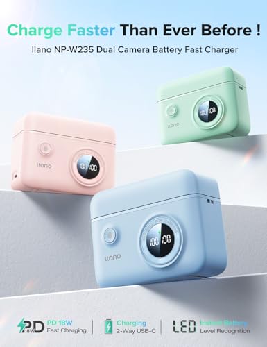 2-Pack NP-W235 Batteries and Dual Fast Charger Set Y600294