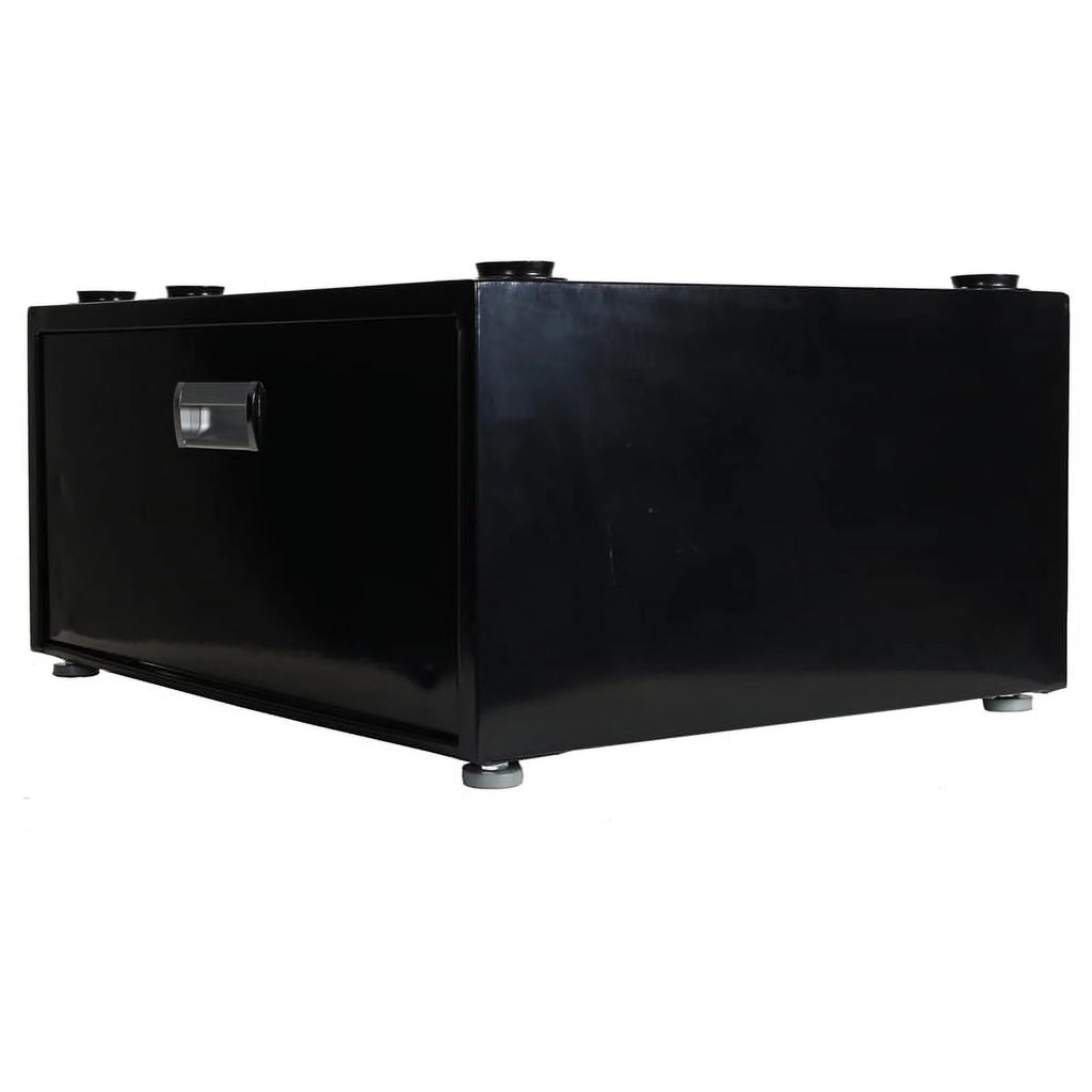 Black Laundry Pedestal with Drawer Y273