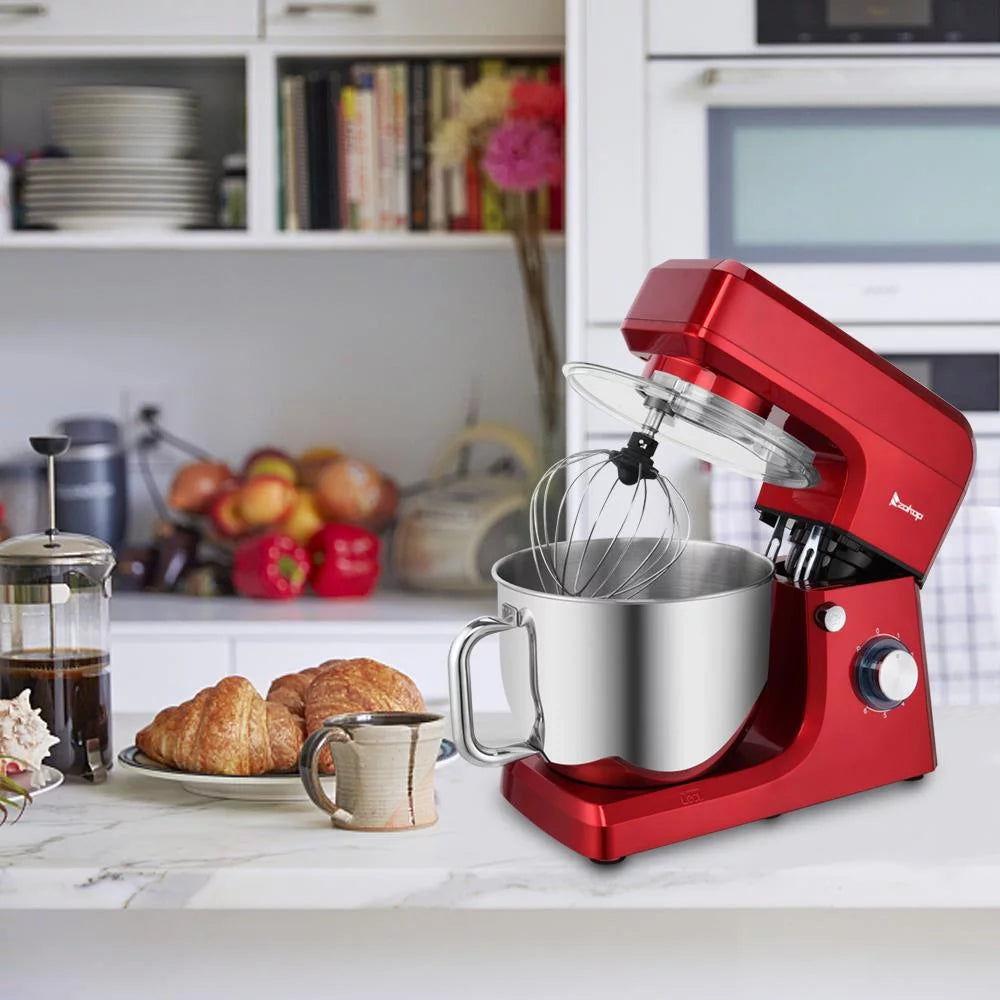 7L Mixing Pot With Handle Red N2921