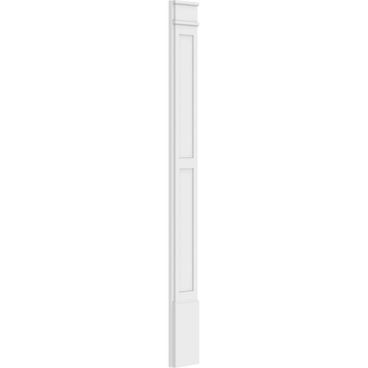 PVC Flat Panel Pilaster with Capital & Base (Pair) Q625