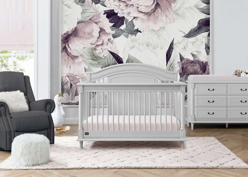 6-in-1 Convertible Crib with Toddler Rail L8523