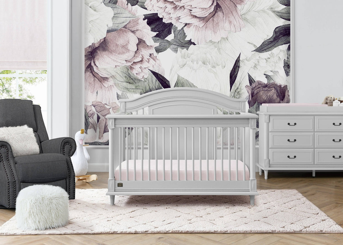 6-in-1 Convertible Crib with Toddler Rail L8523