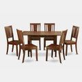 7 Pc Dining Table Set with Leaf and 6 Chairs V5991