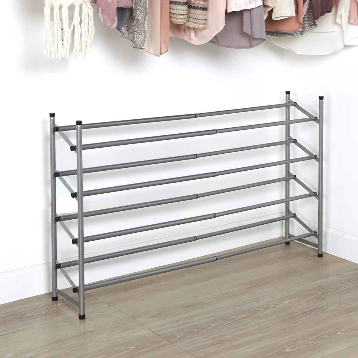 4-Tier Expandable Shoe Rack O934558