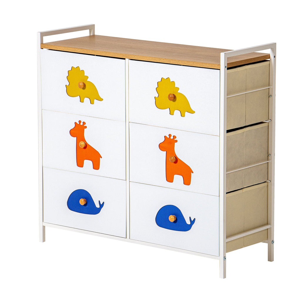 White 5 Drawer Dresser X489