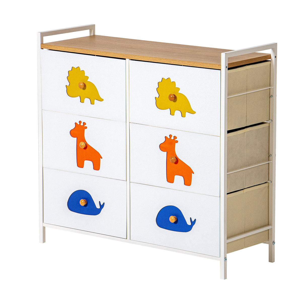 White 5 Drawer Dresser X489
