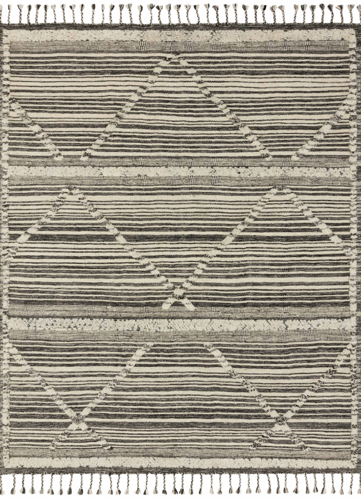 Ivory Charcoal 9'6 x 13'6 Rug F7061